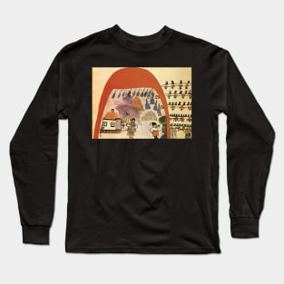 spectacle cossack beyond the danube 1936 - Maria Primachenko Long Sleeve T-Shirt